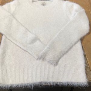 White Shimmer Sweater